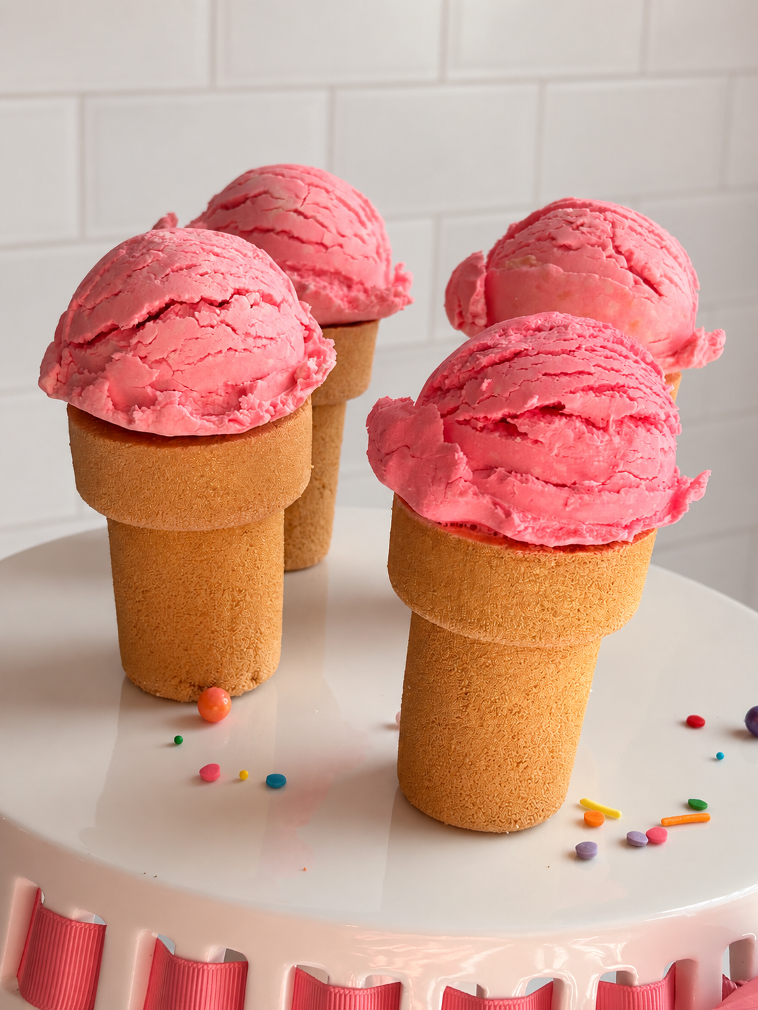 Ice Cream Cone Bath Bomb/ Bubble Treat