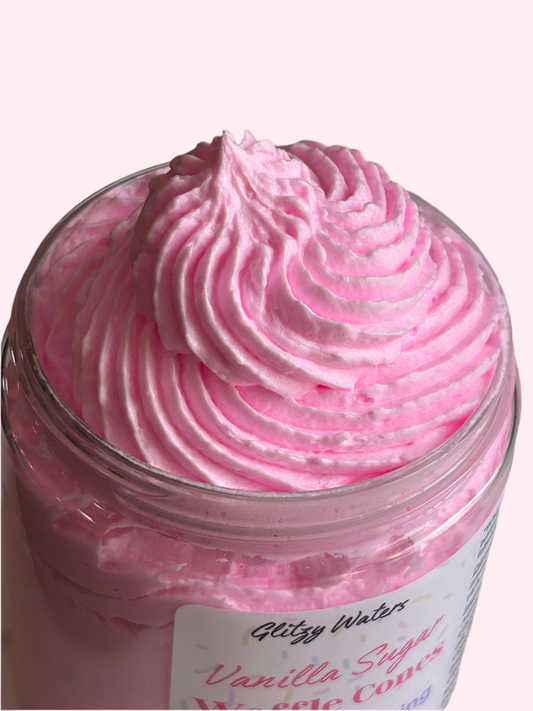 Vanilla Sugar Waffle Cones Whipped Soap