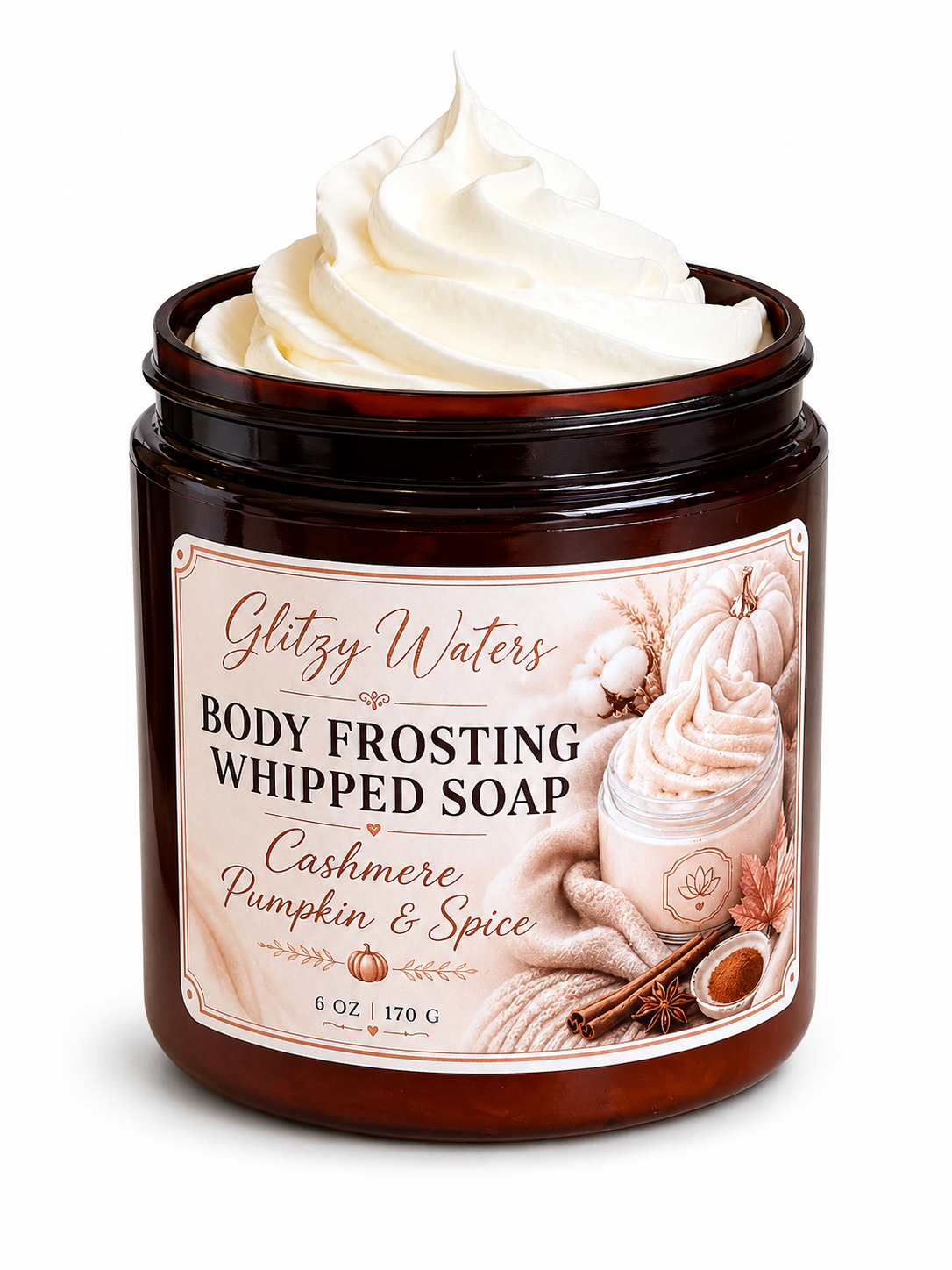 Cashmere Pumpkin & Spice Body Frosting Whipped Soap