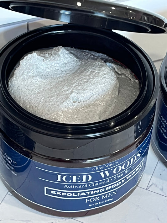 Iced Woods Exfoliating Body Wash Scrub for Men