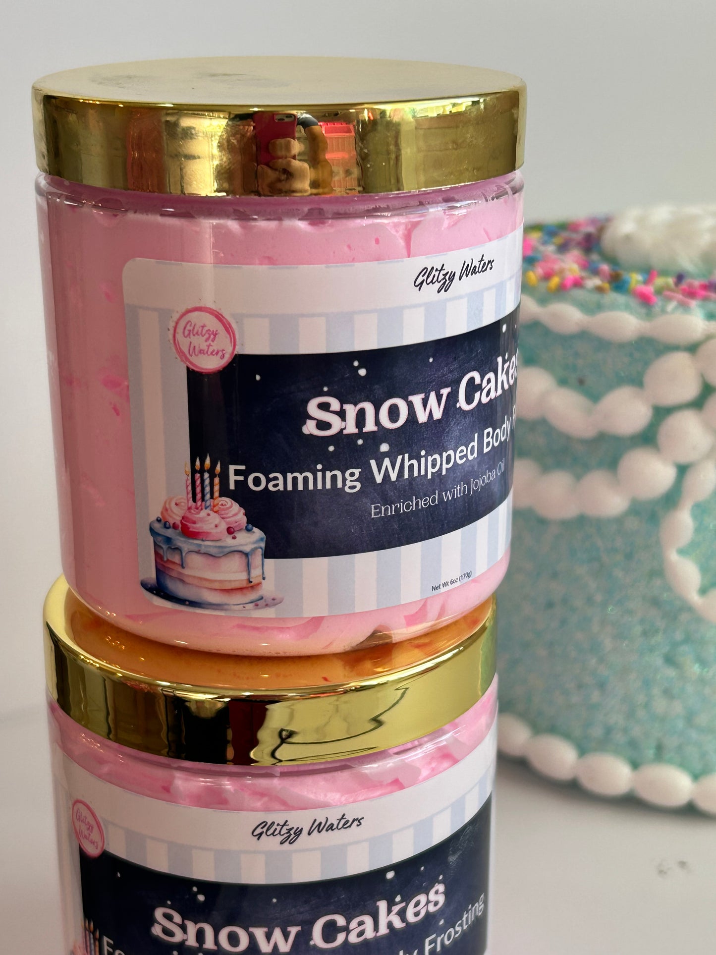 Snow Cakes Whipped Soap
