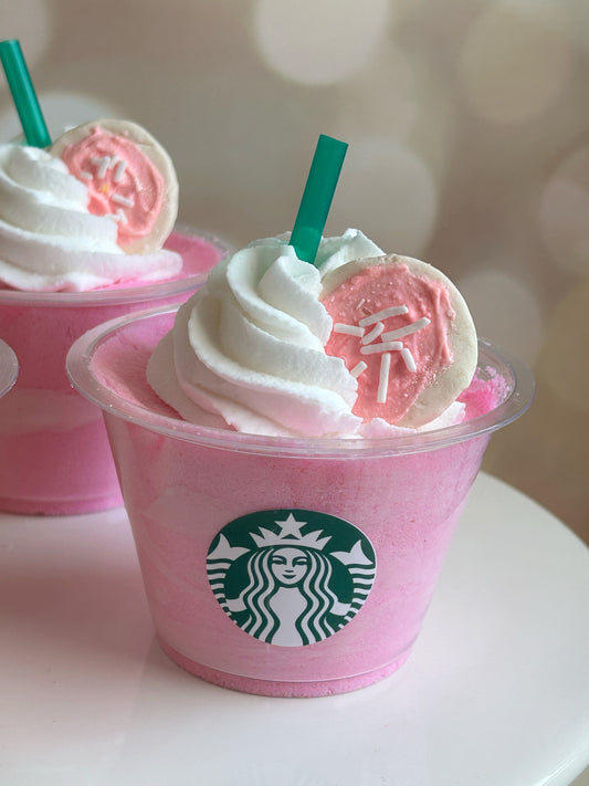 Pink Sugar Latte Bath Bomb