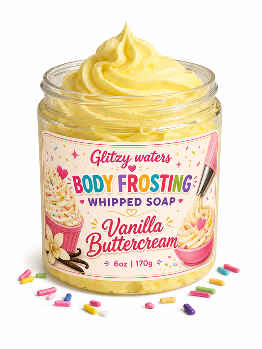 Vanilla Buttercream Body Frosting Whipped Soap