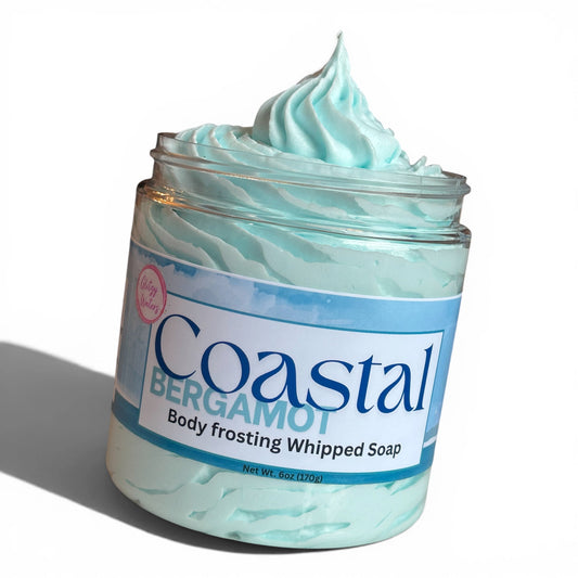 Coastal Bergamot Body Frosting Whipped Soap