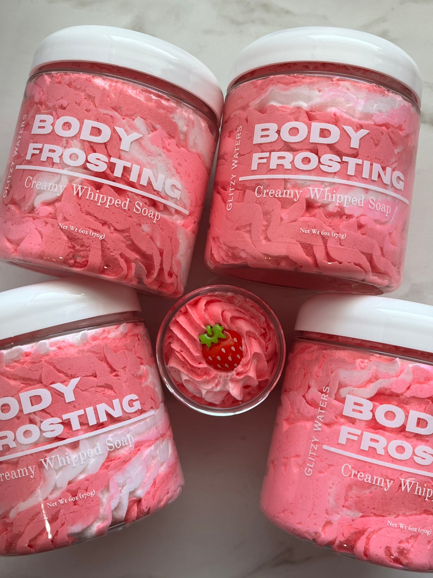 Pink Strawberry Whipped Soap