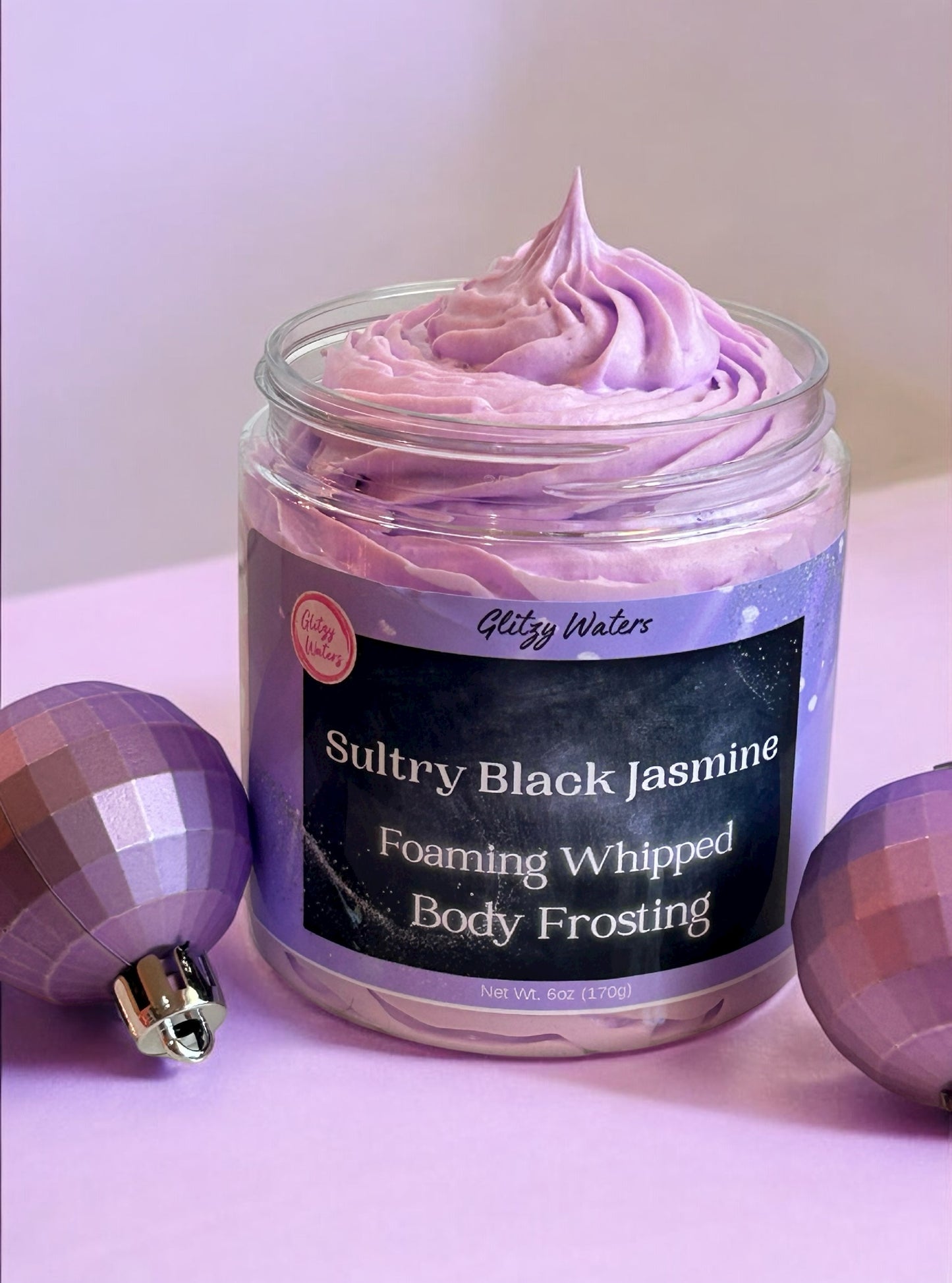 Sultry Black Jasmine Whipped Soap