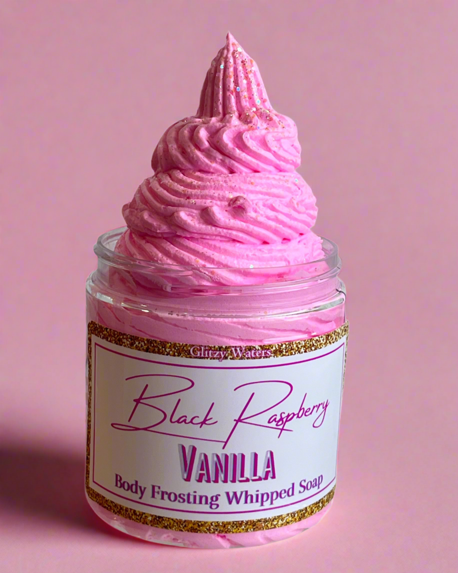 Black Raspberry Vanilla Whipped Soap