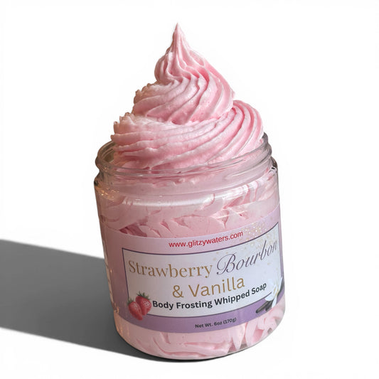Strawberry Bourbon and Vanilla Whipped Soap