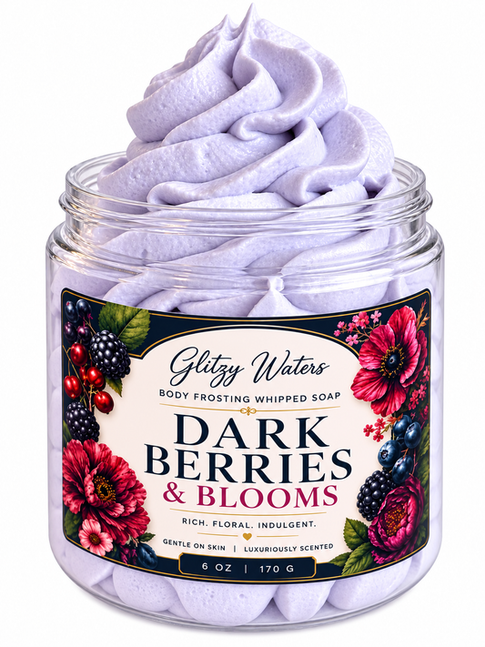 Dark Berries and Blooms Body Frosting Whipped Soap