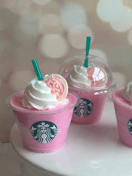 Pink Sugar Latte Bath Bomb