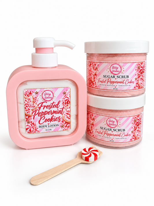 Lotion + Sugar Scrub Set — – handcrafted bath & body set by Glitzy Waters