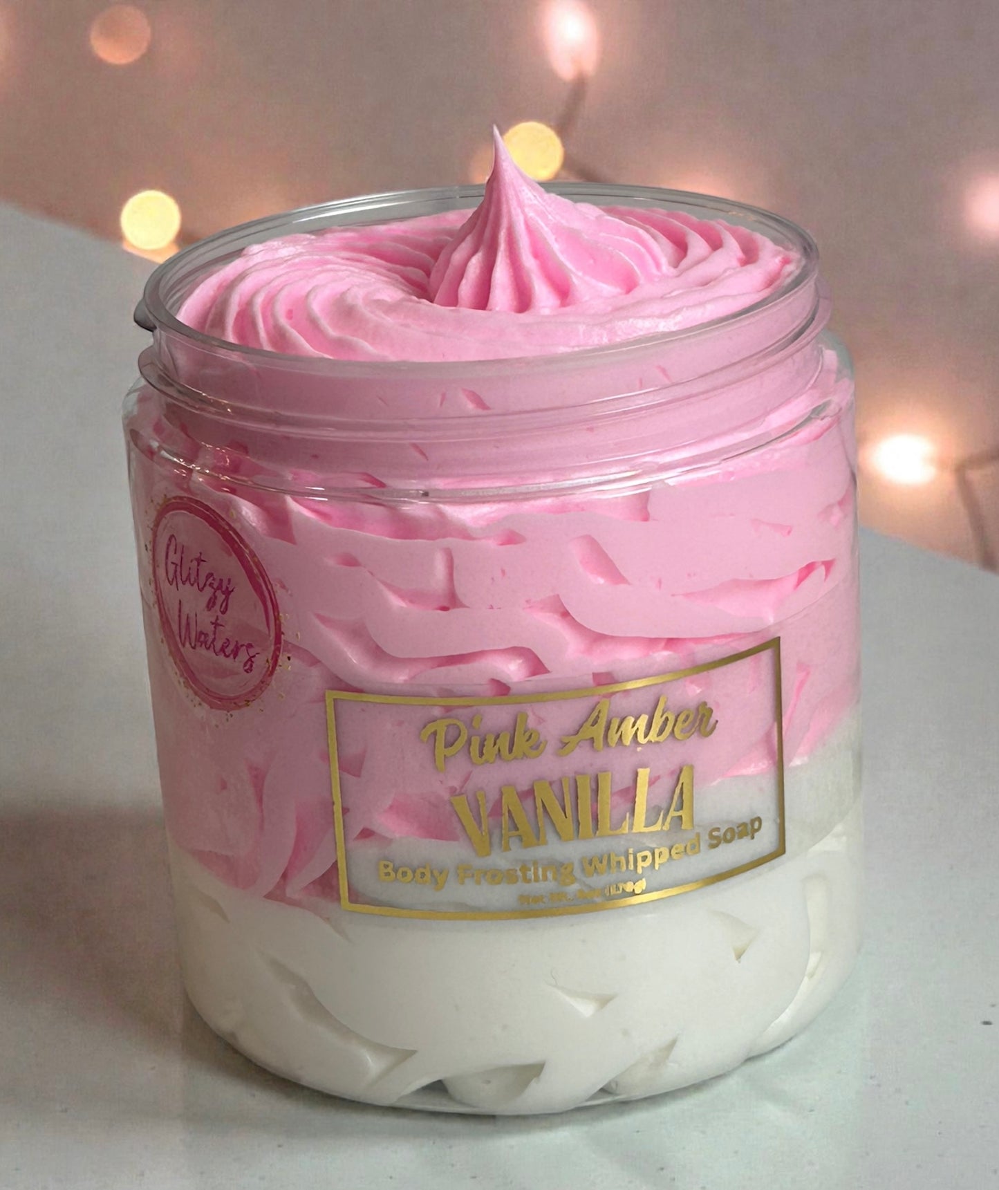 Pink Amber and Vanilla Whipped Soap