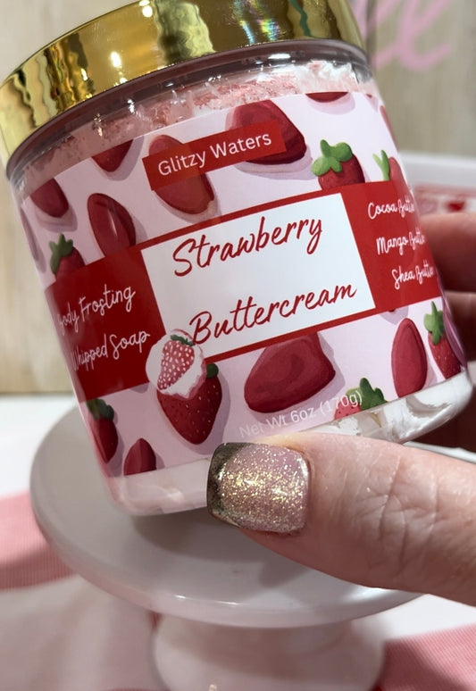 Strawberry Buttercream Whipped Soap