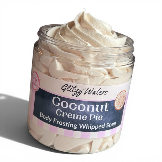 Coconut Crème Pie  Body Frosting Whipped Soap
