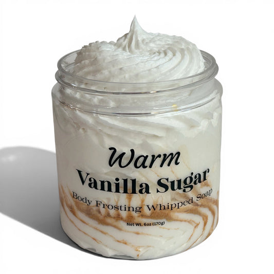 Warm Vanilla Sugar Body Frosting Whipped Soap