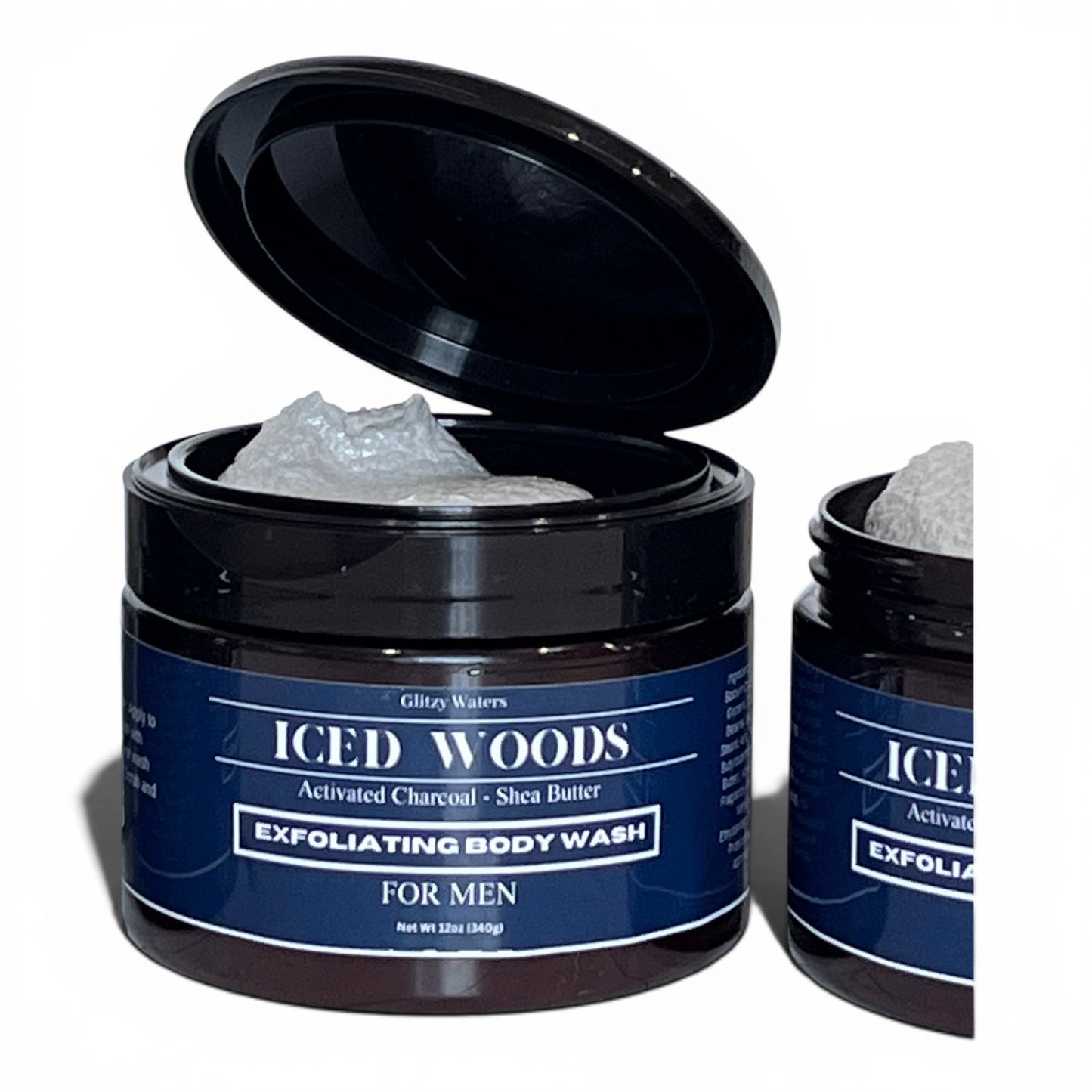 Iced Woods Exfoliating Body Wash Scrub for Men