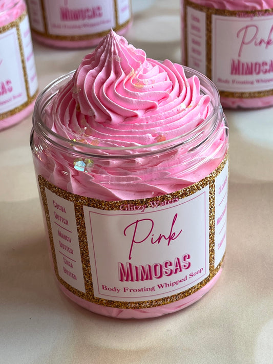 Pink Mimosa Body Frosting Whipped Soap