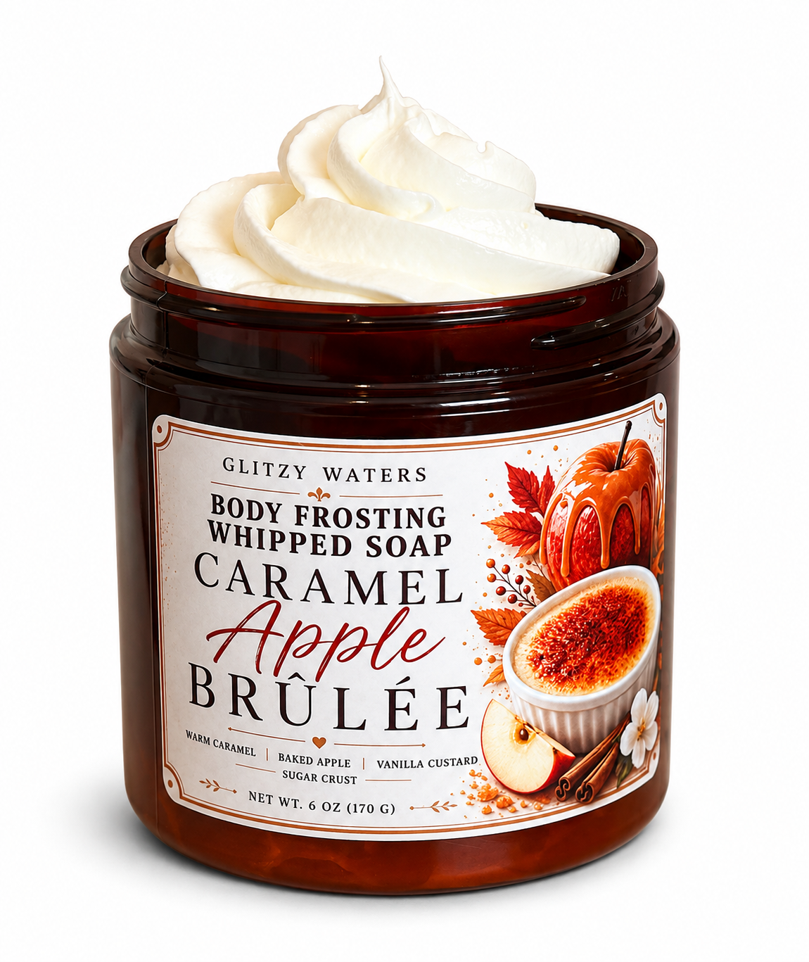 Caramel Apple Brûlée Body Frosting Whipped Soap