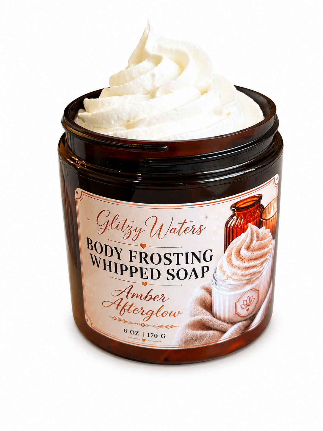Amber Afterglow Body Frosting Whipped Soap
