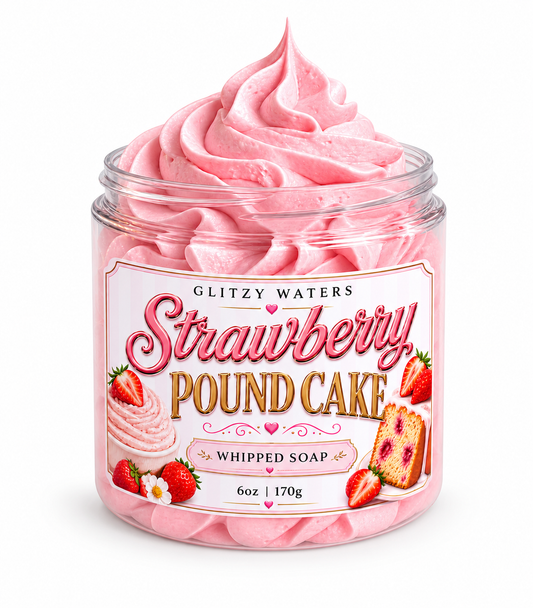 Strawberry Pound Cake Whipped Soap