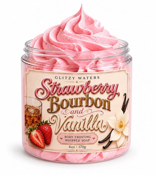 Strawberry Bourbon and Vanilla Whipped Soap