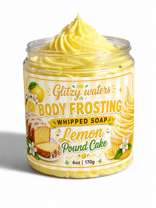 Lemon Pound Cake Body Frosting Whipped Soap