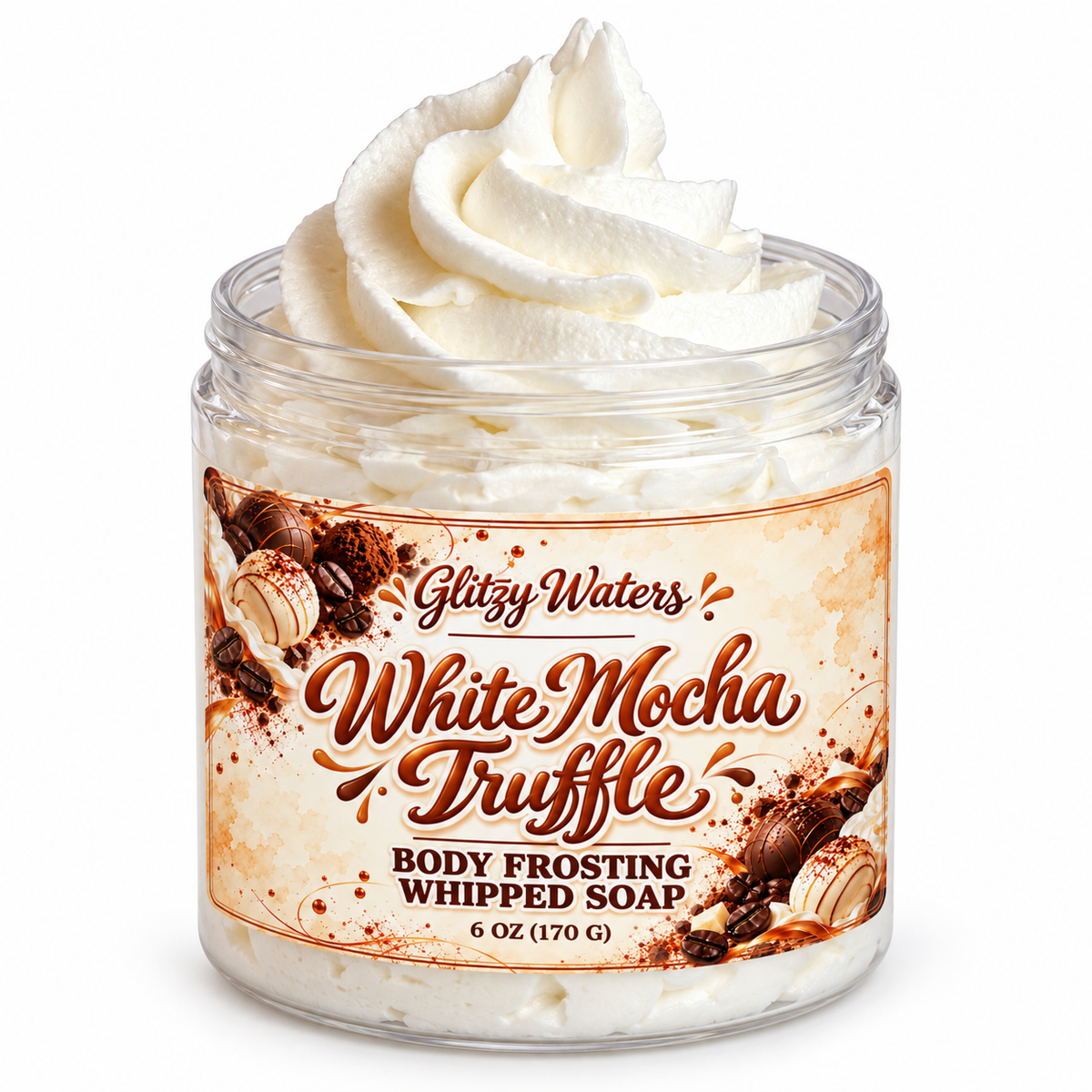 White Mocha Truffle Frosting Whipped Soap