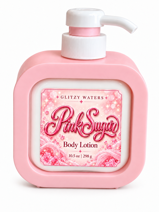 Pink Sugar Blush Body Lotion – handcrafted body lotion by Glitzy Waters