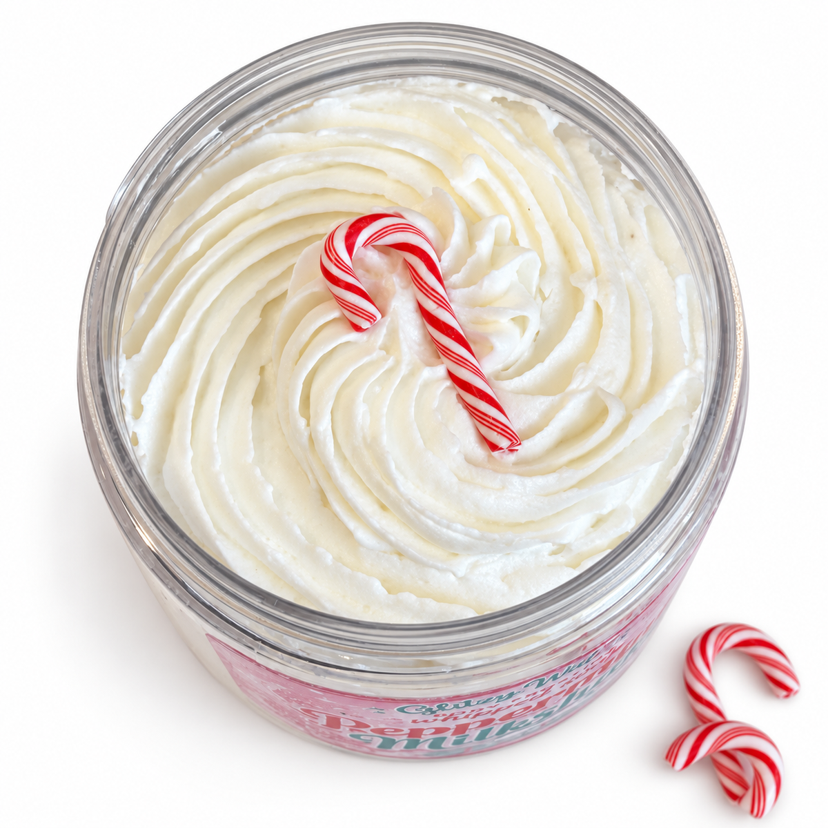 Peppermint Milkshake Body Frosting Whipped Soap – handcrafted whipped soap by Glitzy Waters, photo 3