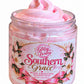 Southern Grace Body Frosting Whipped Soap by Glitzy Waters — pink whipped soap swirl in jar, 6 oz